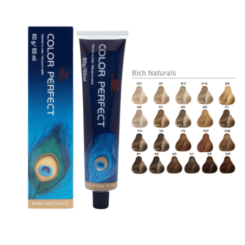 Tinte Color Perfect Wella Rich Naturals 7/37 rubio mediano dorado marron