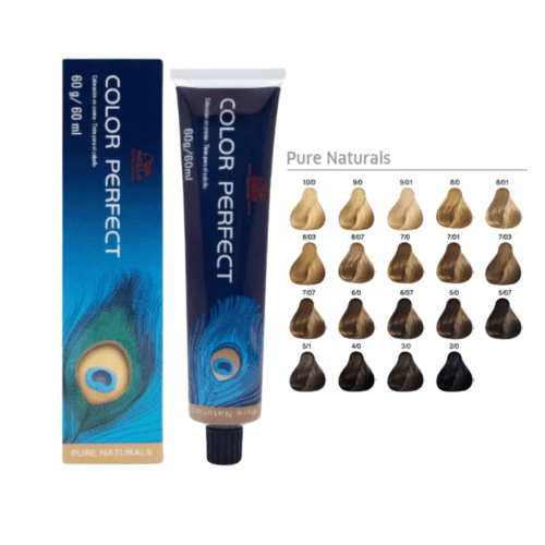 Tinte Color Perfect Wella Pure Naturals 8/07 rubio claro natural marron