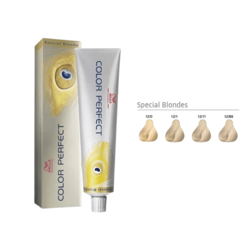 Tinte Color Perfect Wella Special Blondes super aclarantes 12/1 rubio especial ceniza