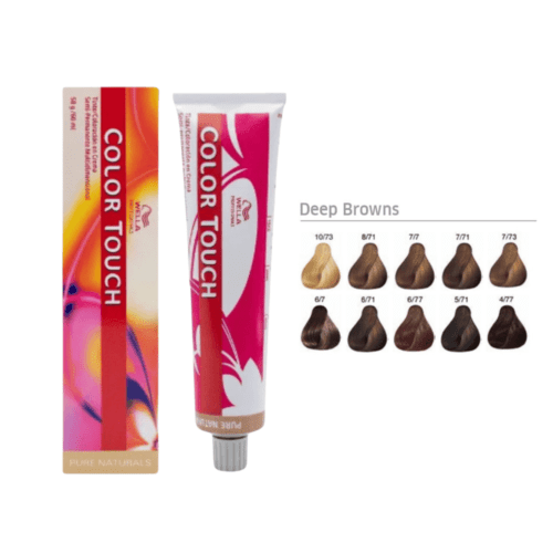 Tinte sin amoniaco Color Touch Wella Deep Browns 7/73 rubio mediano marron dorado