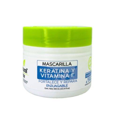 Mascarilla Keratina y Vitamina E Natural Hair Paso 1 repolarizacion 300 ml