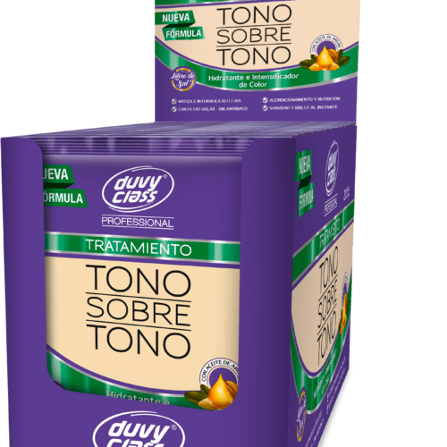 tratamiento para hidratar e intensificar el cabello que ha tenido coloración de la marca Duvy Class
