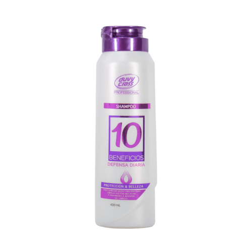 shampoo capilar 10 beneficios control y belleza Duvy Class