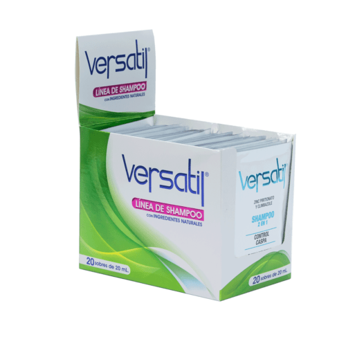 Shampoo sin sal Duvy Class línea Versatil control caspa sobre 20 ml - Imagen 2