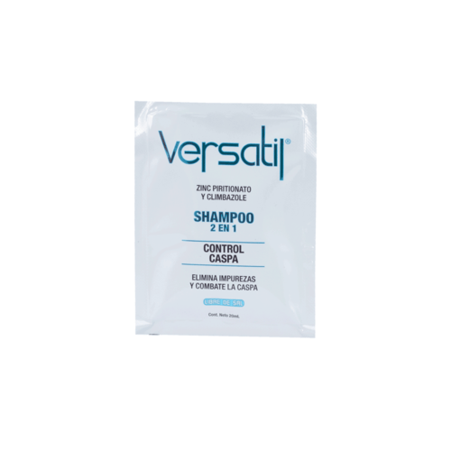 Shampoo sin sal Duvy Class línea Versatil control caspa sobre 20 ml