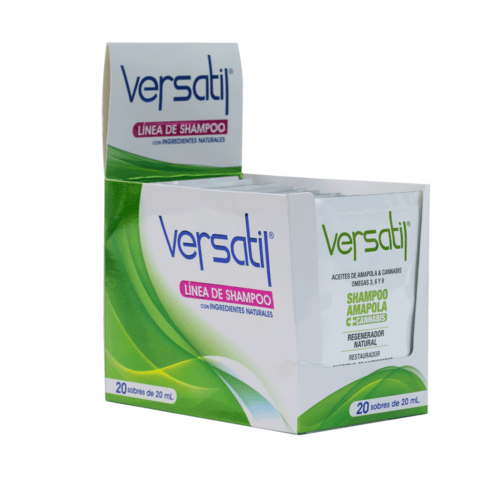 Shampoo sin sal Duvy Class línea Versatil amapola y cannabis sobre 20 ml - Imagen 2