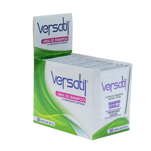 Shampoo sin sal Duvy Class línea Versatil cebolla sobre 20 ml - Imagen 2