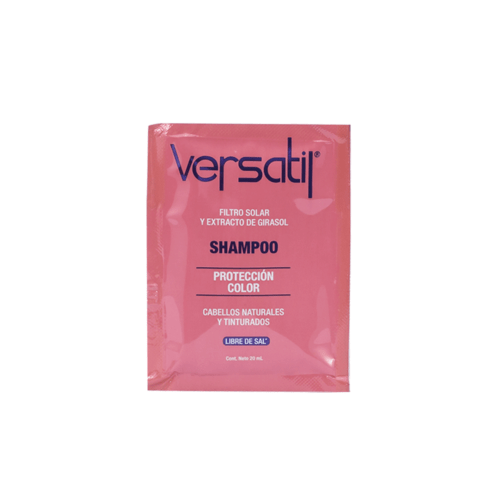 Shampoo sin sal Duvy Class línea Versatil protección color sobre 20 ml