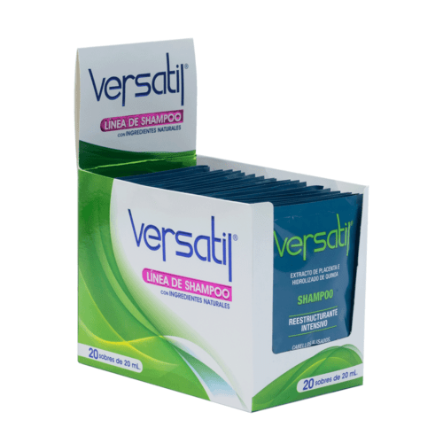 Shampoo sin sal Duvy Class línea Versatil reestructurante sobre 20 ml - Imagen 2