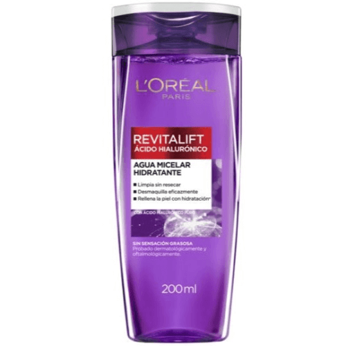 AGUA MICELAR ACIDO HIALURONICO  X 200ML LOREAL