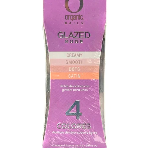 GLAZED NUDE 4 COLORES 14G ORGANIC NAILS