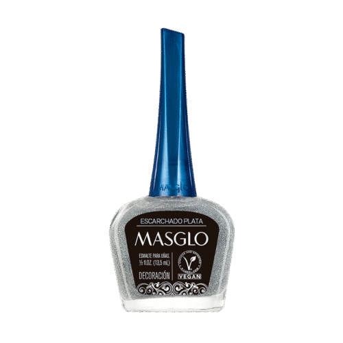 ESMALTE DECORACION ESCARCHADO PLATA MASGLO
