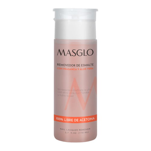 REMOVEDOR DE ESMALTE CON FRAGANCIA Y ALOE VERA 110ML MASGLO