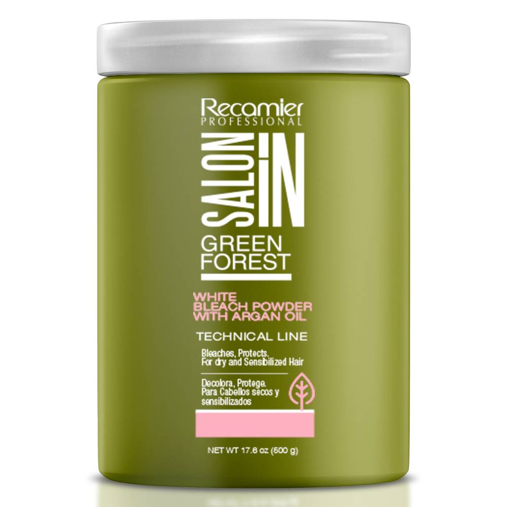 POLVO DECOLORANTE GEEN FOREST X 500G POTE RECAMIER