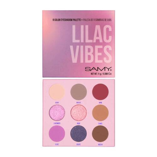 PALETA X9 SOMBRAS COMPACTAS NUM 1 LILAC VIBES SAMY