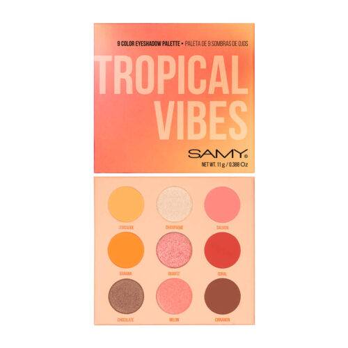 PALETA X9 SOMBRAS COMPACTAS NUM 3 TROPICAL VIBES SAMY