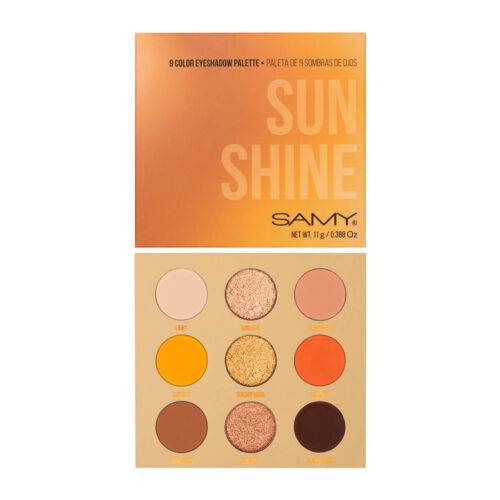 PALETA X9 SOMBRAS COMPACTAS NUM 4 SUNSHINE SAMY