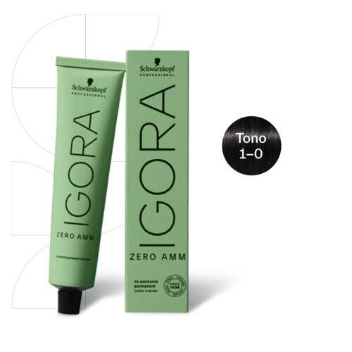 TINTE ZERO AMM 1-0 NEGRO NATURAL IGORA