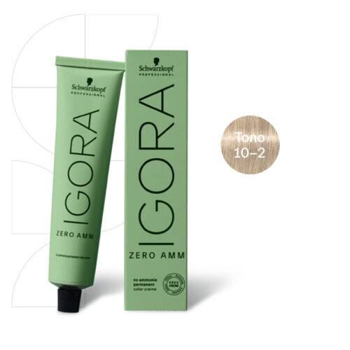 TINTE ZERO AMM 10-2 RUBIO PLATINO HUMO IGORA