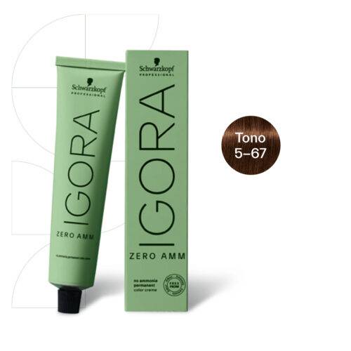 TINTE ZERO AMM 5-67 CASTAÑO CLARO CHOCOLATE COBRIZO IGORA