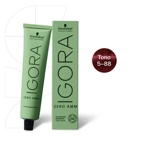 TINTE ZERO AMM 5-88 CASTAÑO CLARO ROJO INTENSO IGORA
