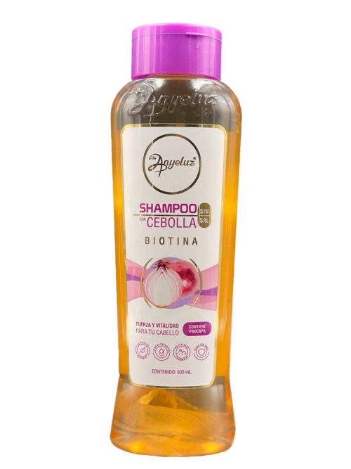 SHAMPOO CON CEBOLLA Y BIOTINA 500ML ANYELUZ