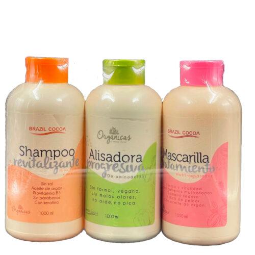 KIT KERATINA ORGANICA X1000ML BRAZIL COCOA