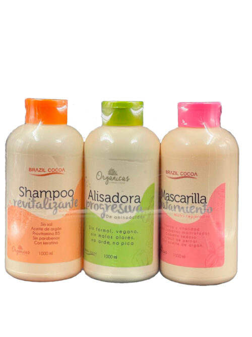 KIT KERATINA ORGANICA X1000ML BRAZIL COCOA