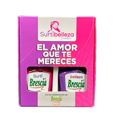 KIT 2 ESMALTES SURTI - BELLEZA ROSA MORADO