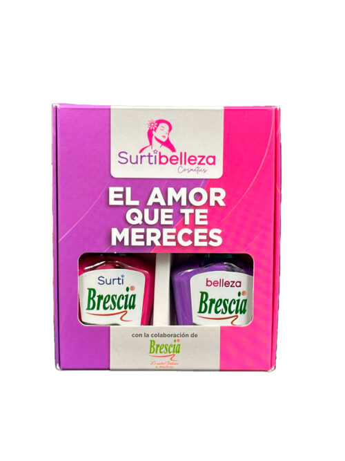 KIT 2 ESMALTES SURTI - BELLEZA ROSA MORADO