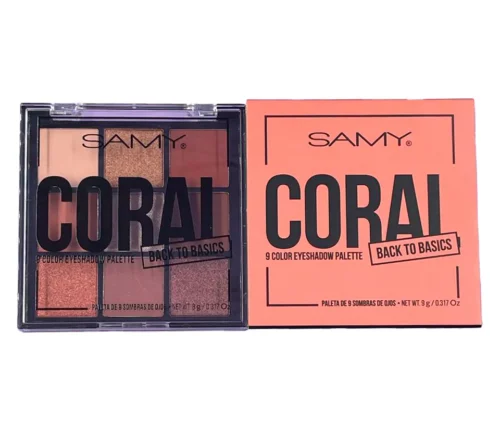 SOMBRA DE OJOS X 9 TONOS CORAL SAMY