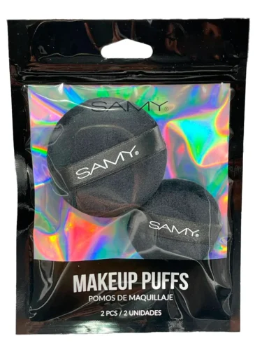 POMOS DE MAQUILLAJE REDONDOS X 2 SAMY