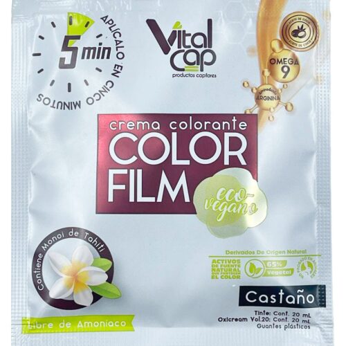 CREMA COLORANTE COLOR FILM CASTAÑO 20ML DUVY CALSS