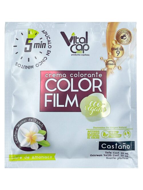 CREMA COLORANTE COLOR FILM CASTAÑO 20ML DUVY CALSS