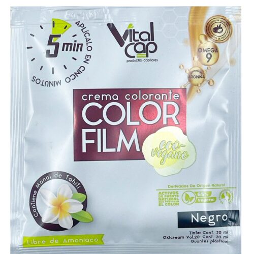 CREMA COLORANTE COLOR FILM NEGRO 20ML DUVY CLASS