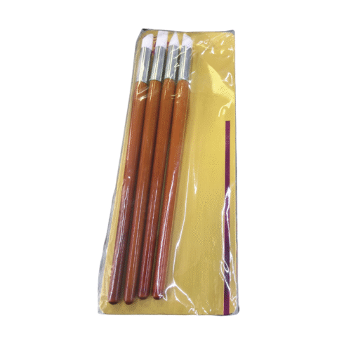 PINCELES SILICONA DE UÑAS SET X4